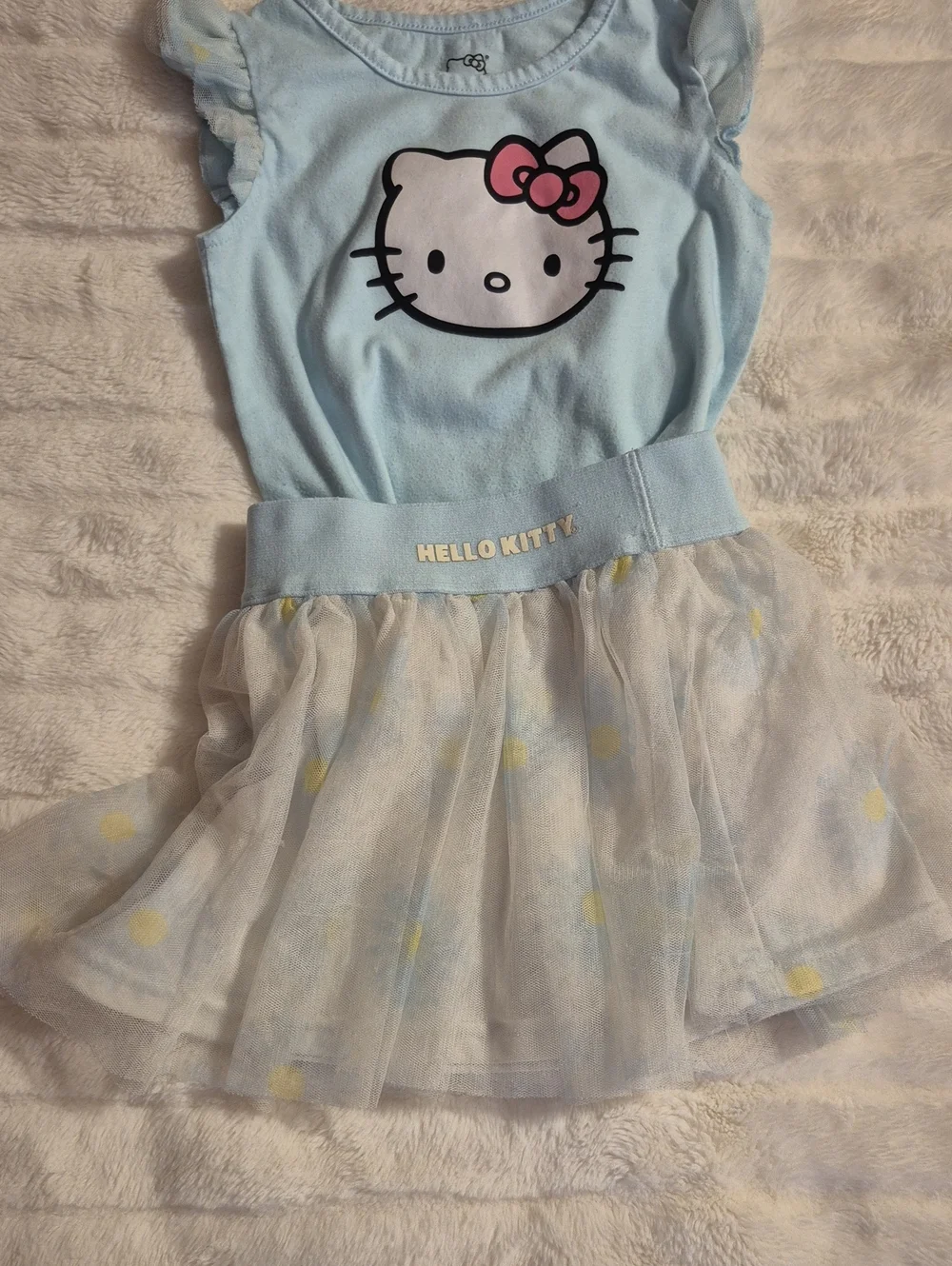 Hello Kitty Light Blue and Pink Tulle Dress Set